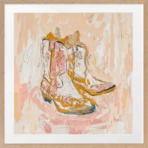 Cowboy Boots at Sunset Framed Art Print by Urban Road, a Prints for sale on Style Sourcebook