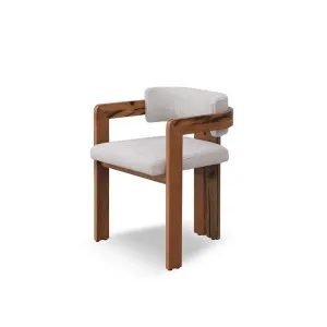 Ex Display - Merari Natural Marri Dining Chair - Stone Beige by Interior Secrets - AfterPay Available by Interior Secrets, a Dining Chairs for sale on Style Sourcebook