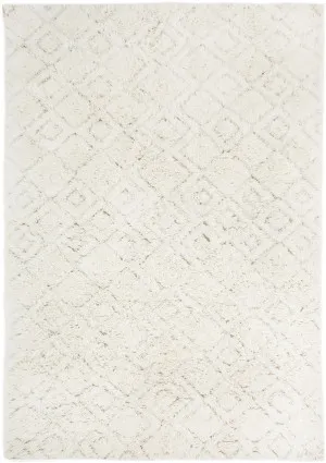 Alina Diamond Pattern Berber Wool Shag Rug by Miss Amara, a Shag Rugs for sale on Style Sourcebook