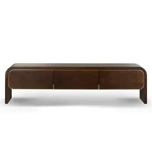 Hillston Wooden 3 Drawer TV Unit, 200cm, Walnut by Conception Living, a Entertainment Units & TV Stands for sale on Style Sourcebook