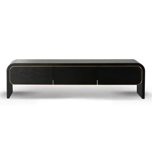 Hillston Wooden 3 Drawer TV Unit, 200cm, Espresso Black by Conception Living, a Entertainment Units & TV Stands for sale on Style Sourcebook