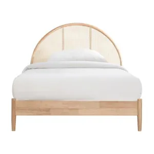 Avery Arch Timber & Rattan Platform Bed, Single by Room Aura, a Beds & Bed Frames for sale on Style Sourcebook