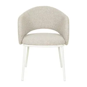 Merrick Fabric & Steel Dining Chair, Clay Grey / White by Conception Living, a Dining Chairs for sale on Style Sourcebook