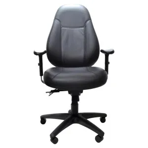 Buro Persona Leather 24/7 Office Chair with Arms by Buro Seating, a Chairs for sale on Style Sourcebook