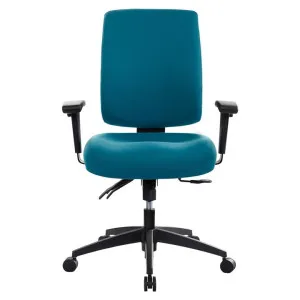 Buro Tidal Fabric Mid Back Office Chair with Arms, Teal by Buro Seating, a Chairs for sale on Style Sourcebook