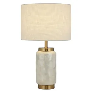 Seneca Capiz Shell & Iron Base Table Lamp by Telbix, a Table & Bedside Lamps for sale on Style Sourcebook