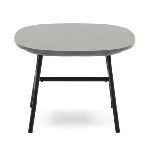 Bravon Polycement & Metal Alfresco Side Table, Grey / Black by El Diseno, a Tables for sale on Style Sourcebook