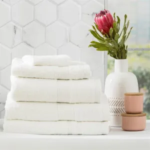 Renee Taylor Stella 5 Piece White Towel Pack by null, a Towels & Washcloths for sale on Style Sourcebook