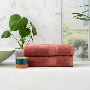Renee Taylor Stella 2 Pack Brick Bath Sheet by null, a Towels & Washcloths for sale on Style Sourcebook