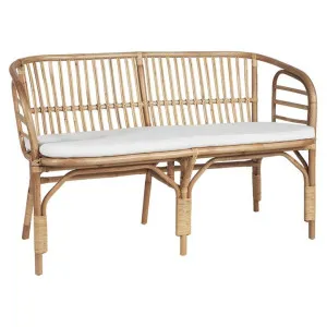 Palm Springs Ajanta Rattan Bench Seat, 125cm by Canvas Sasson, a Benches for sale on Style Sourcebook