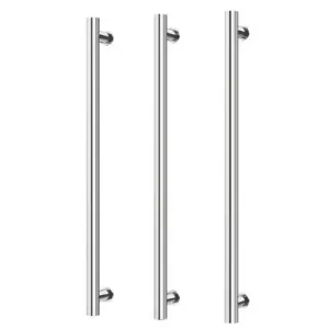 Heated Triple Towel Rail Round 800mm Chrome In Chrome Finish By Phoenix by PHOENIX, a Towel Rails for sale on Style Sourcebook