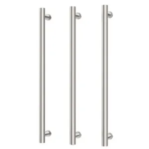 Heated Triple Towel Rail Round 800mm In Brushed Nickel By Phoenix by PHOENIX, a Towel Rails for sale on Style Sourcebook