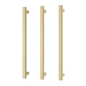 Heated Triple Towel Rail Square 600mm Brushed In Gold By Phoenix by PHOENIX, a Towel Rails for sale on Style Sourcebook