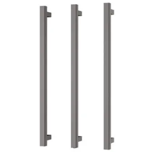 Heated Triple Towel Rail Square 800mm In Brushed Carbon By Phoenix by PHOENIX, a Towel Rails for sale on Style Sourcebook