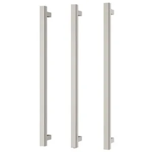 Heated Triple Towel Rail Square 800mm In Brushed Nickel By Phoenix by PHOENIX, a Towel Rails for sale on Style Sourcebook