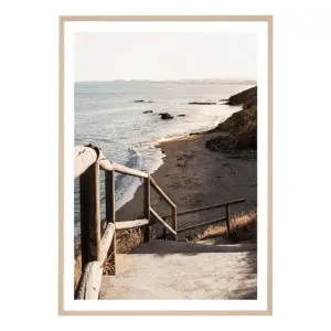 Spanish Coastline Framed Print in 100 x 140cm by OzDesignFurniture, a Prints for sale on Style Sourcebook