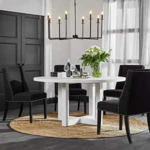 London Round Dining Table - White 1.5m by CAFE Lighting & Living, a Dining Tables for sale on Style Sourcebook