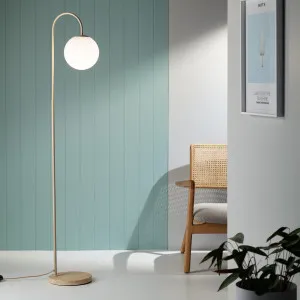 Meena Gold Floor Lamp by Mayfield Lighting, a Floor Lamps for sale on Style Sourcebook