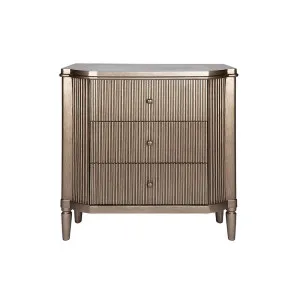 Arienne 3 Drawer Chest - Antique Gold by CAFE Lighting & Living, a Cabinets, Chests for sale on Style Sourcebook