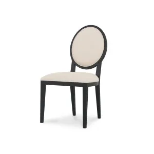 Bellport Light Beige Dining Chair - Black Frame by Calibre Furniture, a Dining Chairs for sale on Style Sourcebook