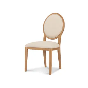 Bellport Light Beige Dining Chair - Natural Frame by Calibre Furniture, a Dining Chairs for sale on Style Sourcebook