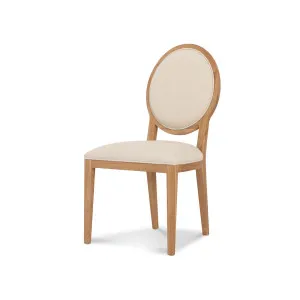 Bellport Light Beige Dining Chair - Natural Frame Set of 2 by Calibre Furniture, a Dining Chairs for sale on Style Sourcebook