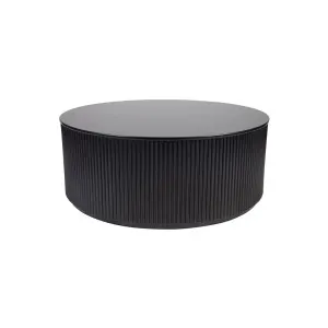 Monaco Black Round Coffee Table by CAFE Lighting & Living, a Coffee Table for sale on Style Sourcebook