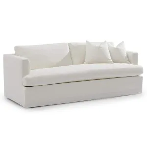 Birkshire Linen Sofa - 3 Seater White by CAFE Lighting & Living, a Sofas for sale on Style Sourcebook