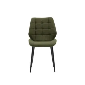 Carrie Dining Chair Set of 2 - Bottle Green by Gallery Direct, a Dining Chairs for sale on Style Sourcebook