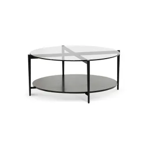 Odessa Glass Coffee Table - Black by Calibre Furniture, a Coffee Table for sale on Style Sourcebook