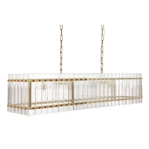Paloma Pendant - Linear Brass by CAFE Lighting & Living, a Pendant Lighting for sale on Style Sourcebook