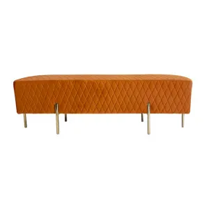 Celine Bench Ottoman - Burnt Orange by Darcy & Duke, a Ottomans for sale on Style Sourcebook