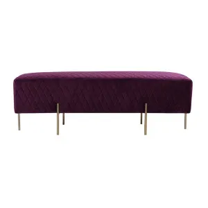 Celine Bench Ottoman - Mulberry by Darcy & Duke, a Ottomans for sale on Style Sourcebook