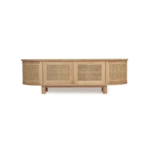 Raffles 4 Door Rattan TV Unit - Natural by Abide Interiors, a Entertainment Units & TV Stands for sale on Style Sourcebook