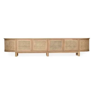 Raffles 6 Door Rattan TV Unit - Natural by Abide Interiors, a Entertainment Units & TV Stands for sale on Style Sourcebook