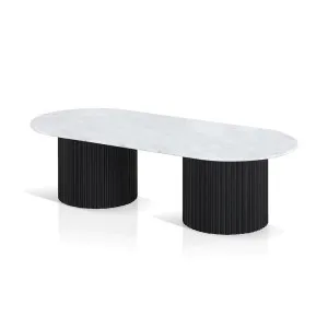 Rhone Marble Coffee Table - Black by Calibre Furniture, a Coffee Table for sale on Style Sourcebook