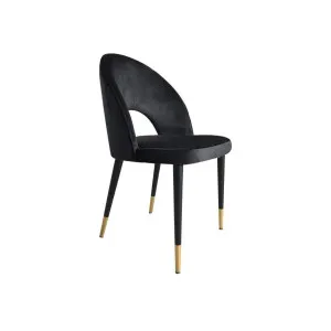 Roxbury Dining Chair - Black Velvet by Future Classics, a Dining Chairs for sale on Style Sourcebook