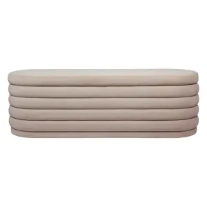 Demi Storage Bench Ottoman - Nude Velvet by CAFE Lighting & Living, a Ottomans for sale on Style Sourcebook