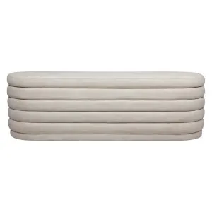 Demi Storage Bench Ottoman - Off White Linen by CAFE Lighting & Living, a Ottomans for sale on Style Sourcebook