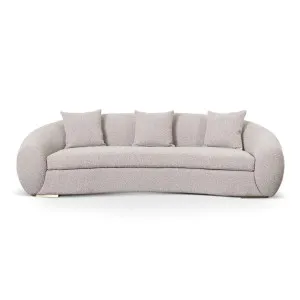 Shelley 3 Seater Sofa - Ash Grey Boucle by Calibre Furniture, a Sofas for sale on Style Sourcebook