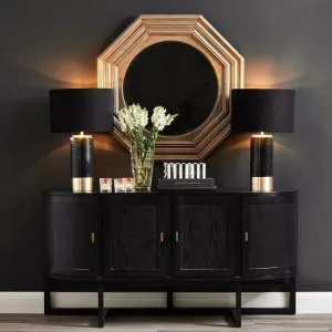 Portofino Black Buffet Cabinet by CAFE Lighting & Living, a Sideboards, Buffets & Trolleys for sale on Style Sourcebook