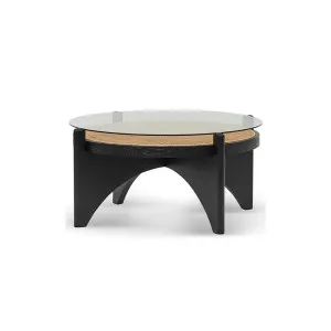 Veneta Rattan Coffee Table - Black by Calibre Furniture, a Coffee Table for sale on Style Sourcebook
