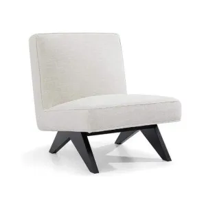 Venice Slipper Chair - Off White Linen by CAFE Lighting & Living, a Chairs for sale on Style Sourcebook