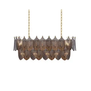 Virgin Oval Chandelier Cut Glass - Charcoal by Wisteria, a Pendant Lighting for sale on Style Sourcebook