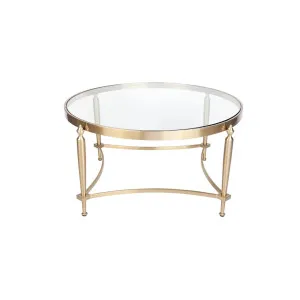 Jacques Gold Coffee Table - Glass Top by CAFE Lighting & Living, a Coffee Table for sale on Style Sourcebook