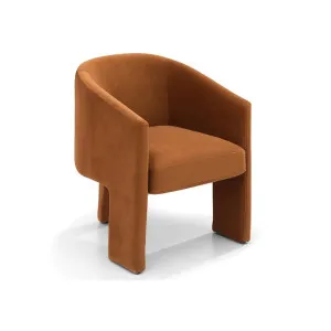 Koko Dining Chair - Caramel Velvet by CAFE Lighting & Living, a Dining Chairs for sale on Style Sourcebook