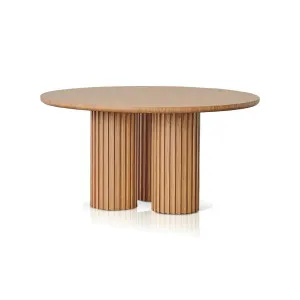 Zinia 1.5m Round Dining Table - Natural by Calibre Furniture, a Dining Tables for sale on Style Sourcebook