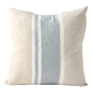 Magnus Feather Fill Cushion 50x50cm in Natural / Blue by OzDesignFurniture, a Cushions, Decorative Pillows for sale on Style Sourcebook