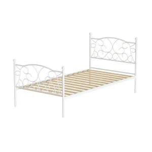 Provincial Style GROA Bed Frame | Artiss Metal Single Bed by Kid Topia, a Kids Beds & Bunks for sale on Style Sourcebook
