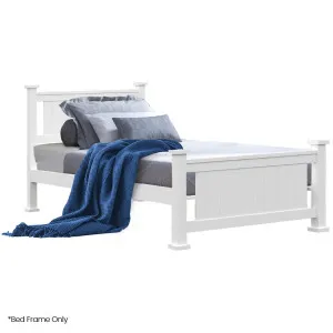 KINGSTON SLUMBER King Single Wooden Timber Bed Frame, White by Kid Topia, a Kids Beds & Bunks for sale on Style Sourcebook